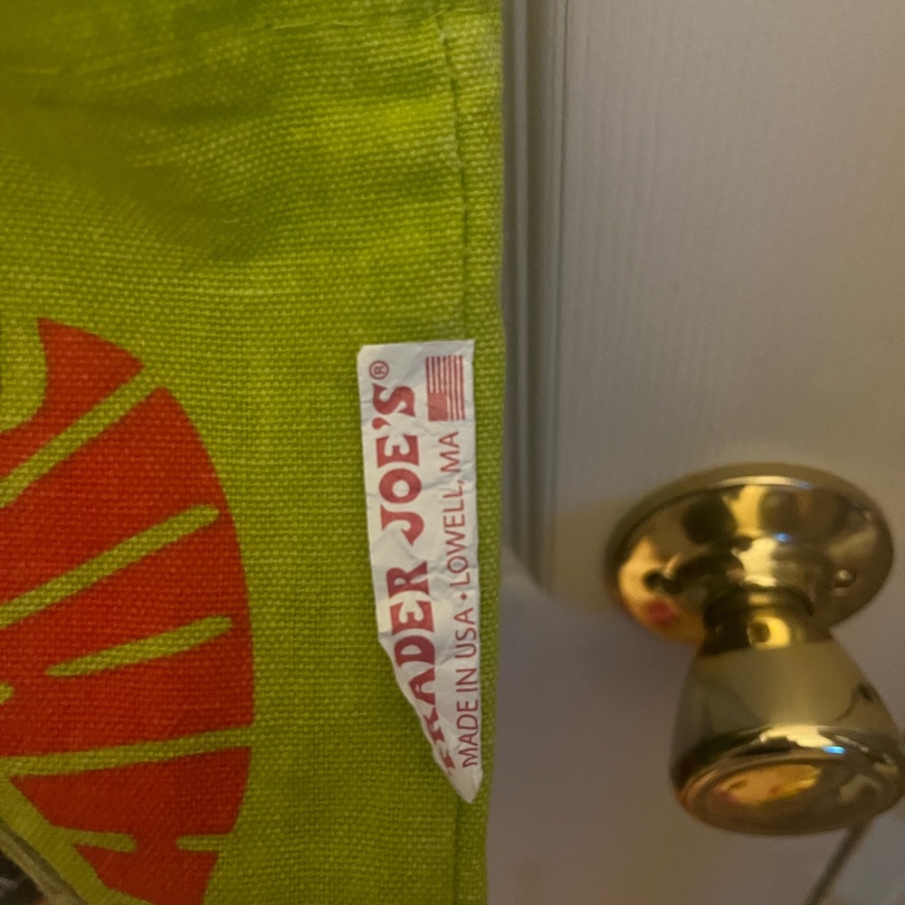 Trader Joe's Green pickle Tote Bag
